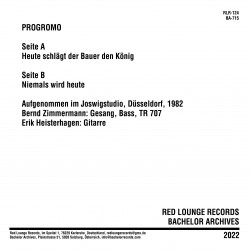 PROGROMO - Heute schlägt der Bauer den König 7" (black vinyl)